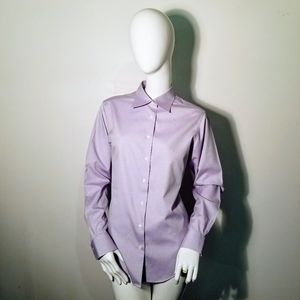 New Brooks Brothers Lilac Non Iron Womans Shirt